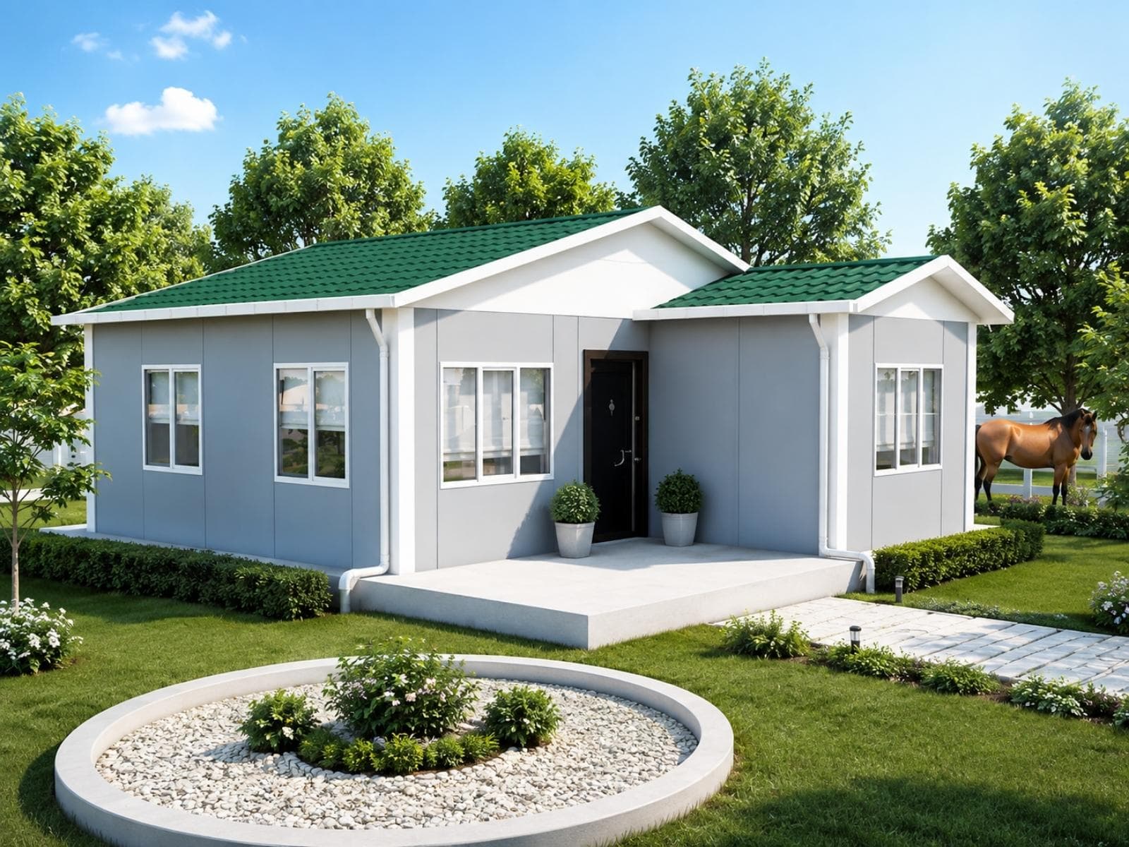 49 m² Tek Katlı Ekonomik Prefabrik Ev