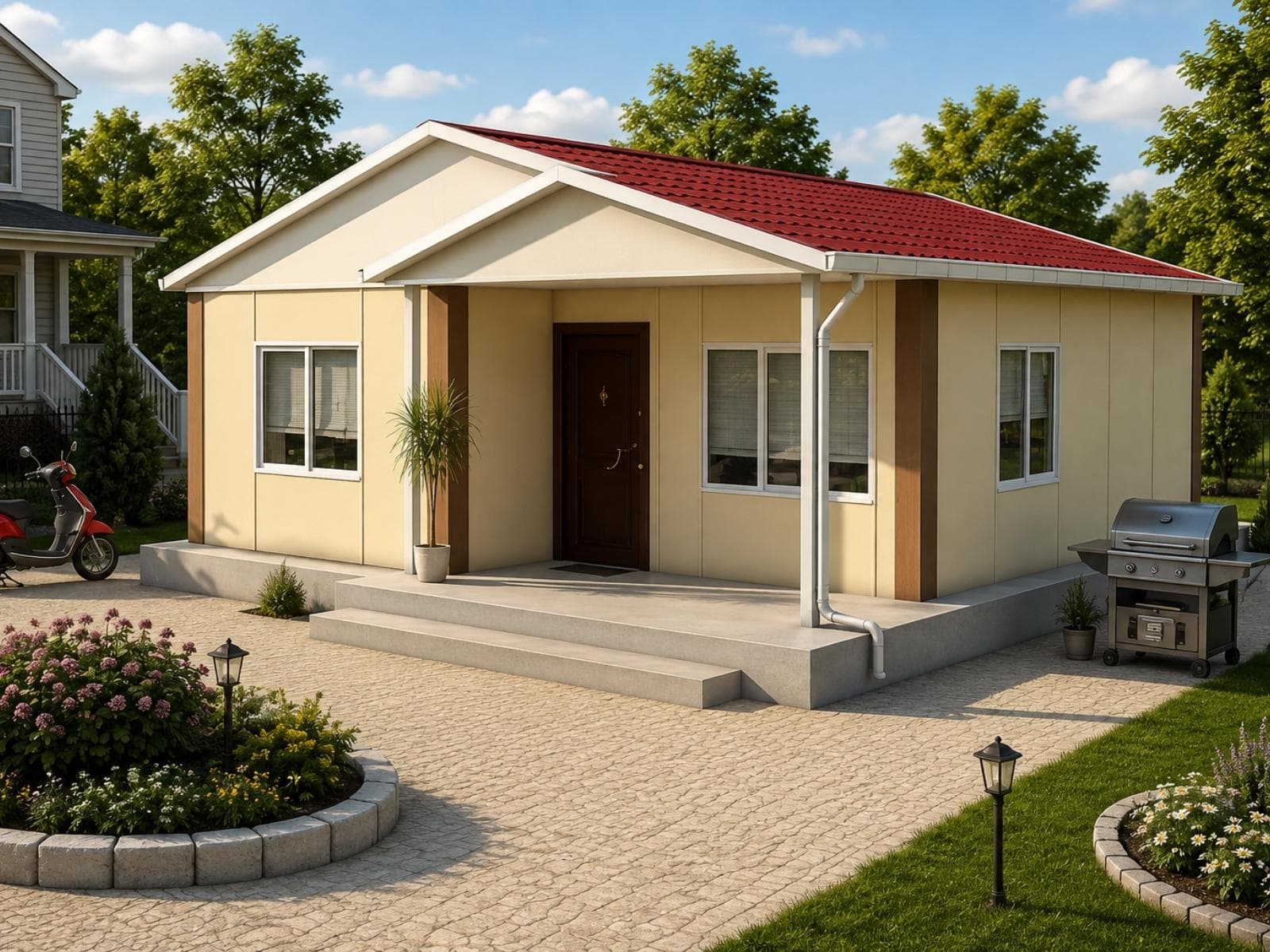 62 m² Tek Katlı Ekonomik Prefabrik Ev