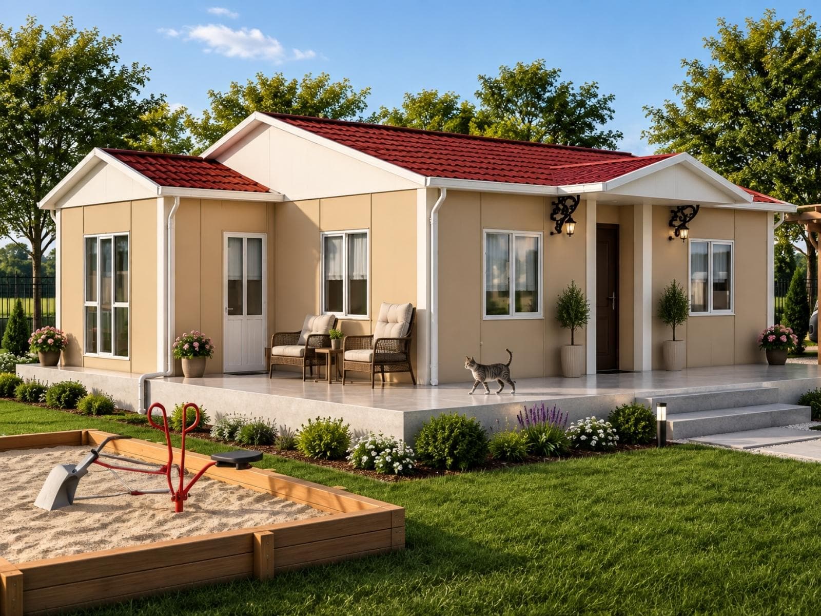 72 m² Tek Katlı Ekonomik Prefabrik Ev