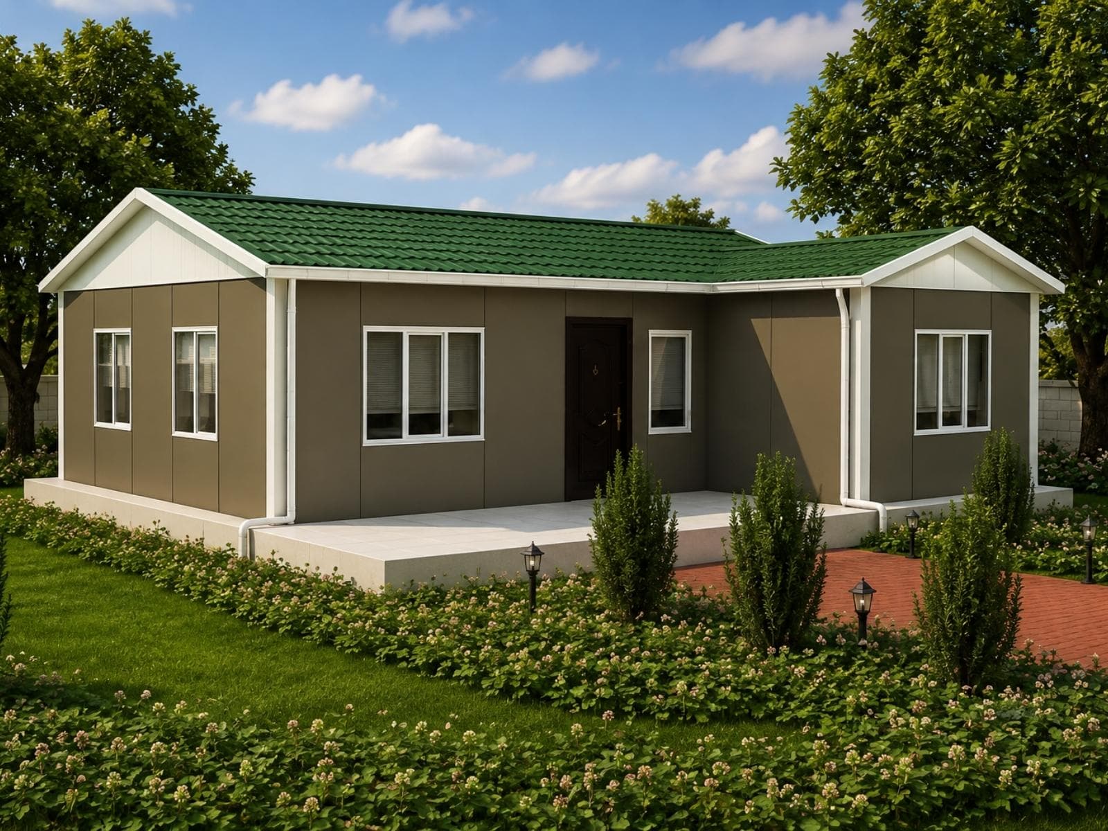 75 m² Tek Katlı Ekonomik Prefabrik Ev