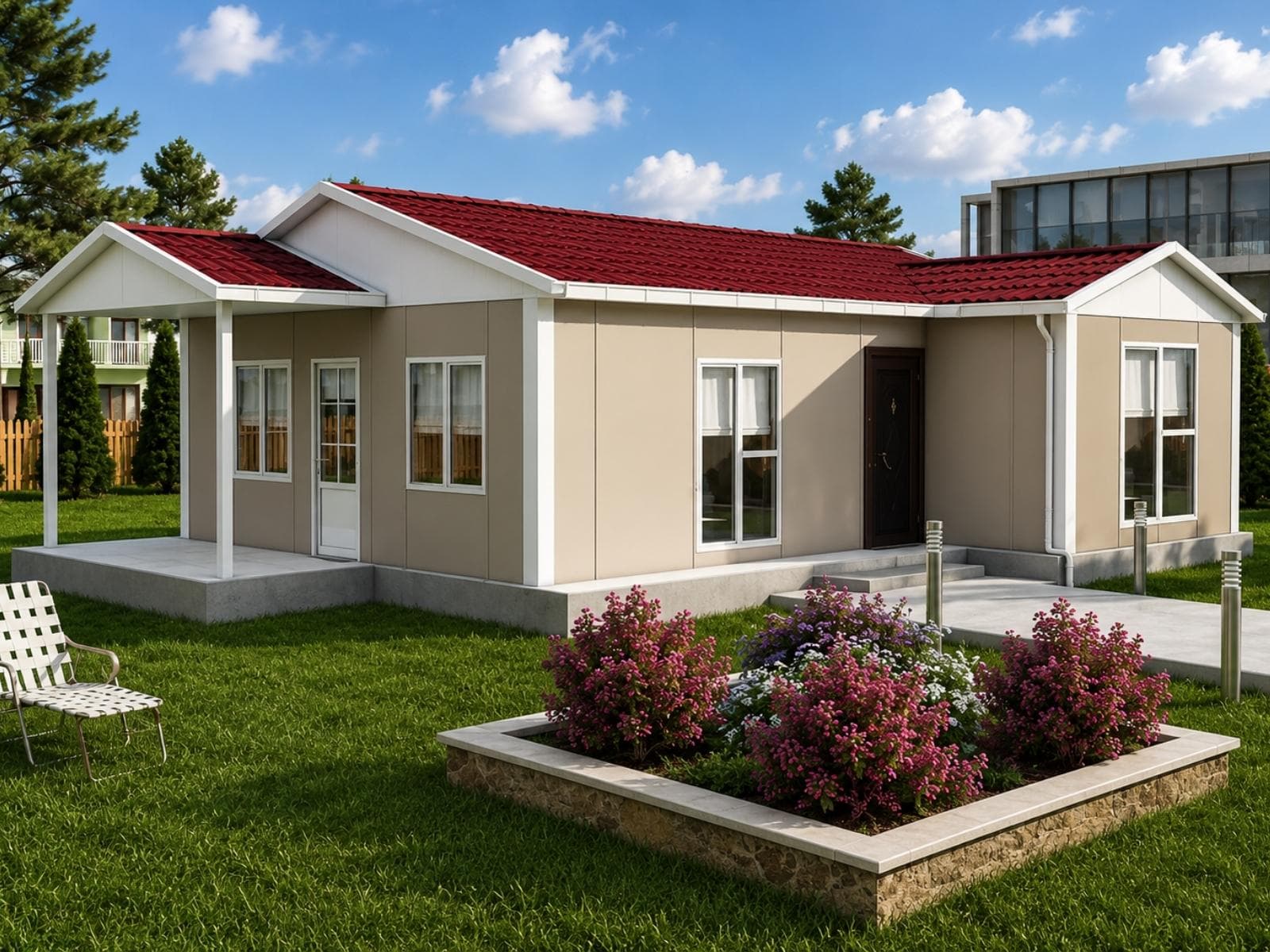 80 m² Tek Katlı Ekonomik Prefabrik Ev