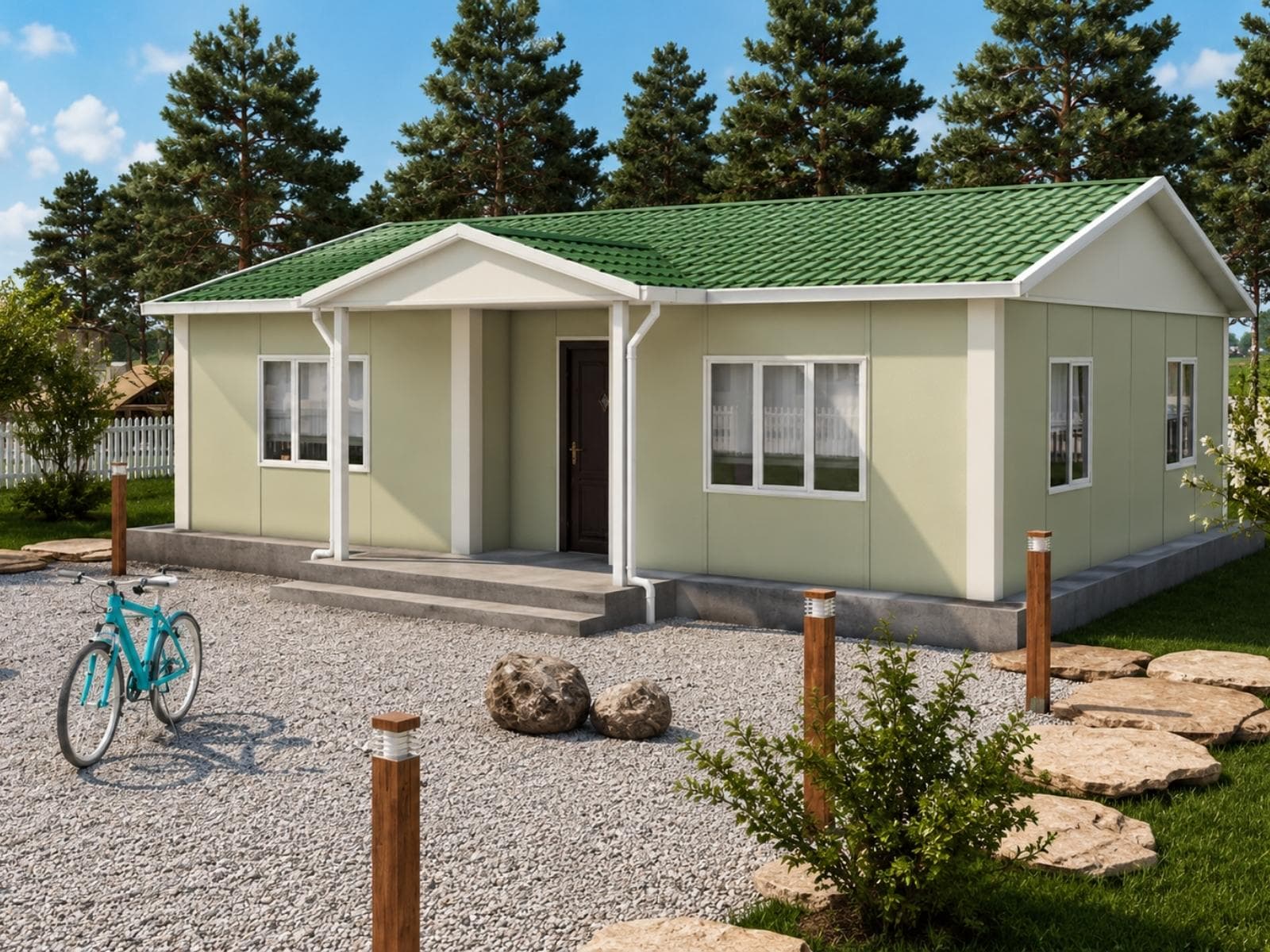 81 m² Tek Katlı Ekonomik Prefabrik Ev
