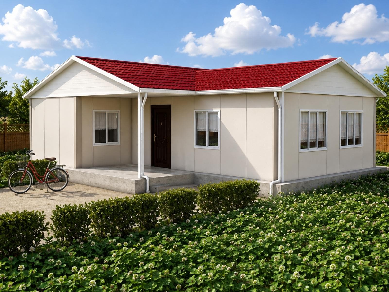 93 m² Tek Katlı Ekonomik Prefabrik Ev