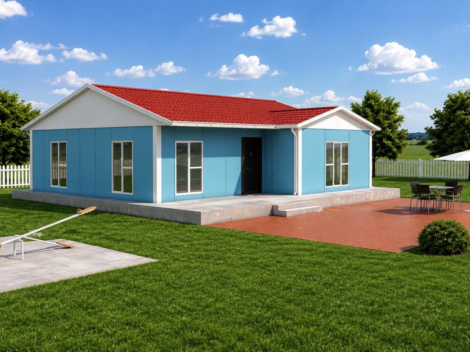 113 m² Tek Katlı Ekonomik Prefabrik Ev