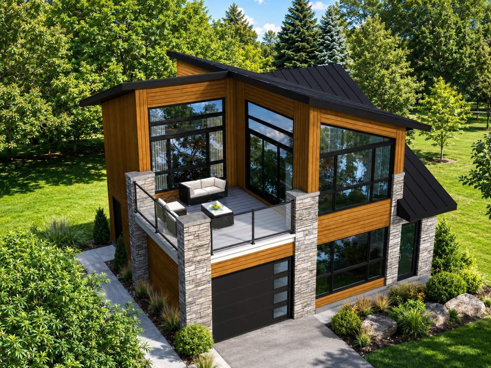 180 m² Çift Katlı Hafif Çelik Ev