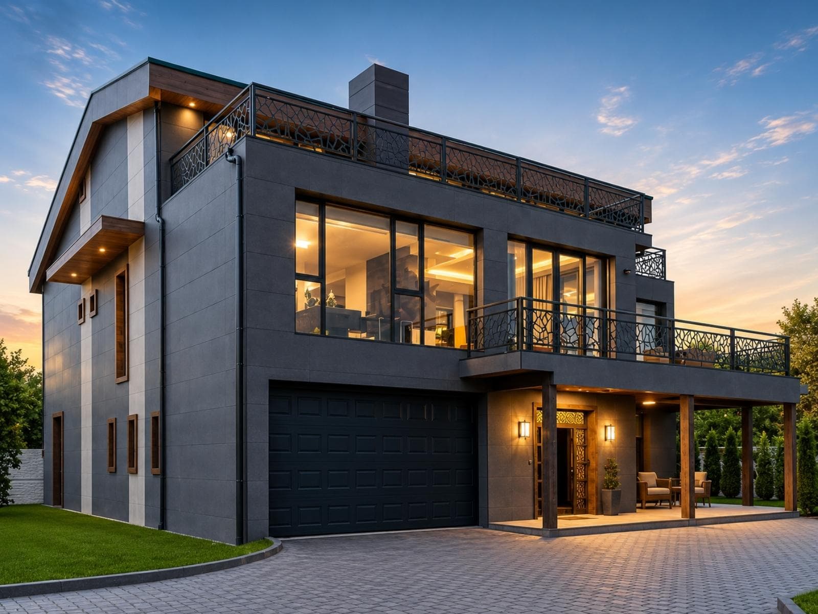 550 m² Çift Katlı Hafif Çelik Ev