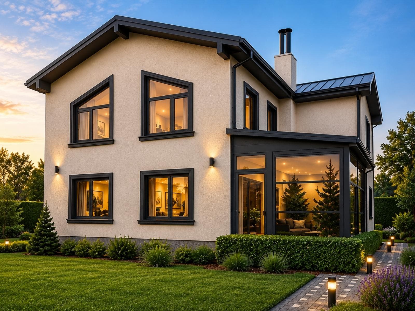 200 m² Çift Katlı Hafif Çelik Ev