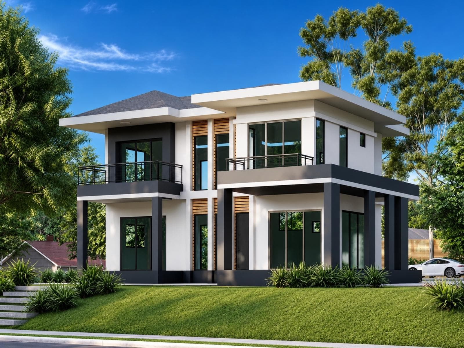 140 m² Çift Katlı Hafif Çelik Ev