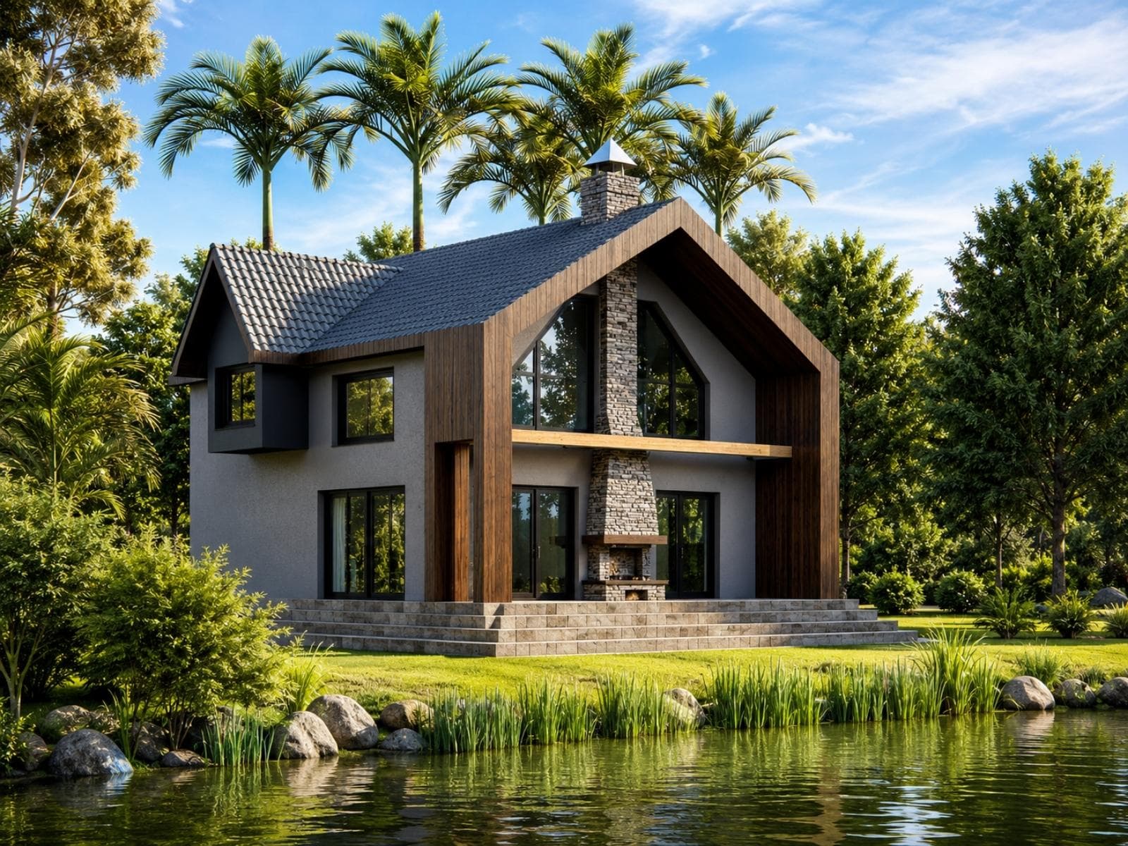 155 m² Çift Katlı Hafif Çelik Ev