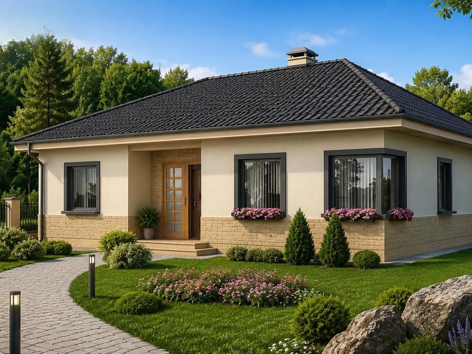 100–130 m² Tek Katlı Hafif Çelik Ev