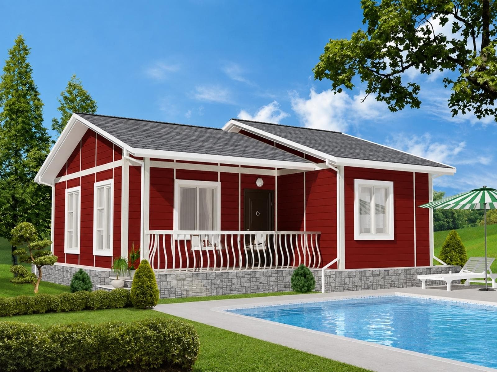 110 m² Tek Katlı Hafif Çelik Ev