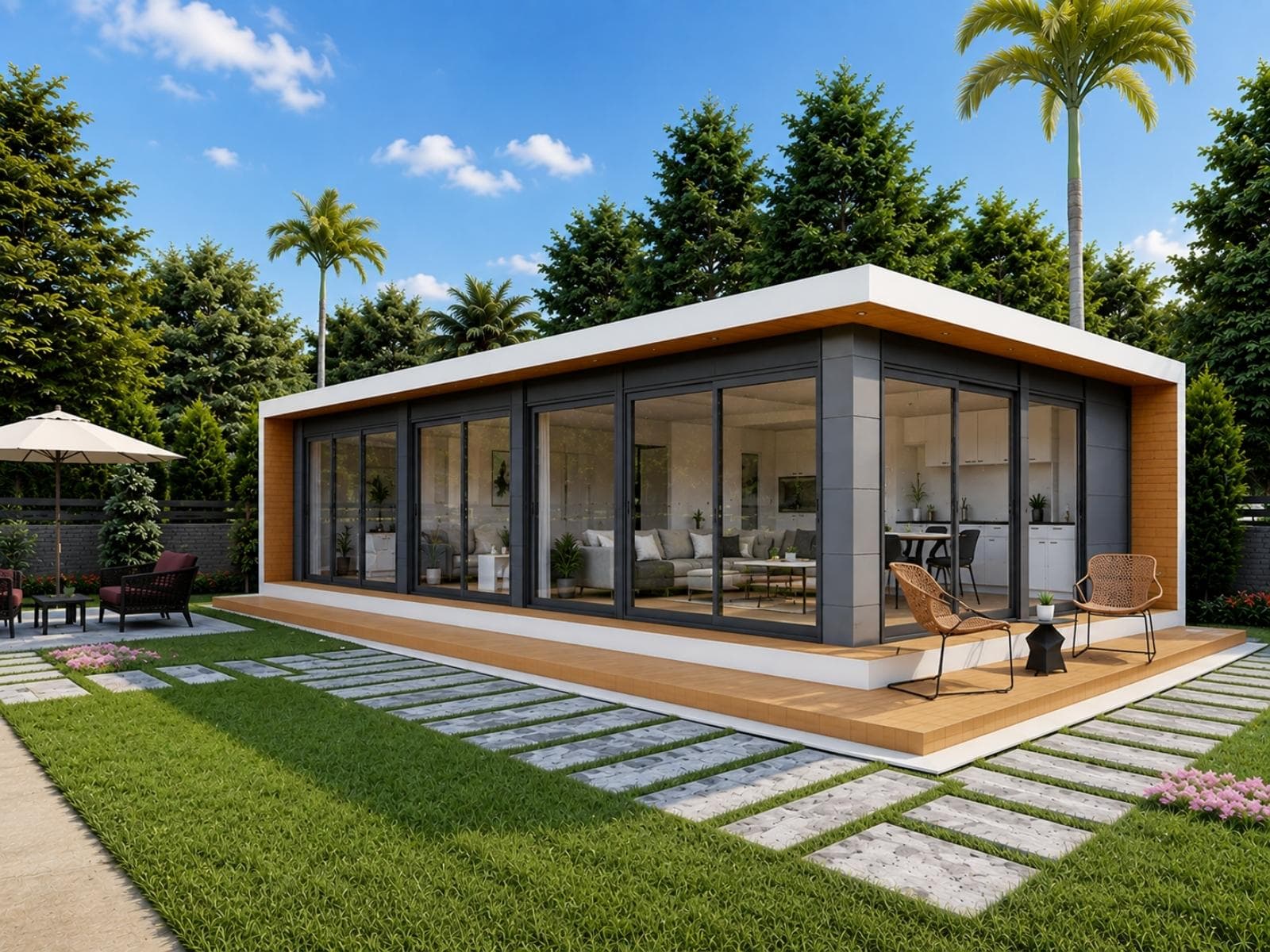 100 m² Tek Katlı Hafif Çelik Ev