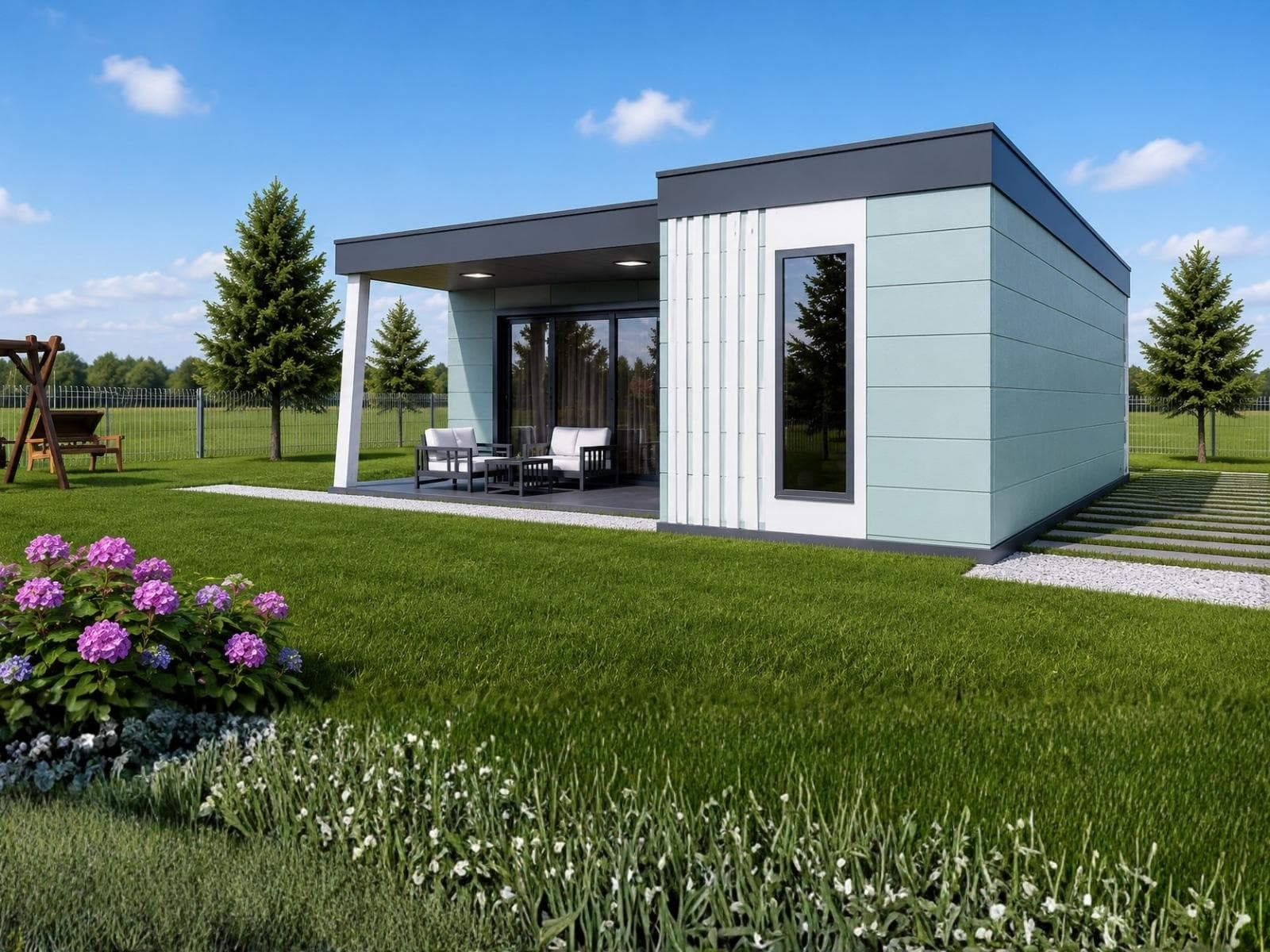 66 m² Tek Katlı Hafif Çelik Ev