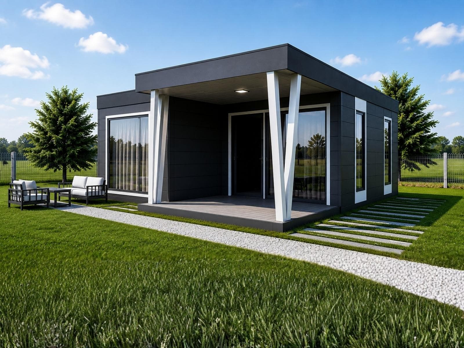 65 m² Tek Katlı Hafif Çelik Ev