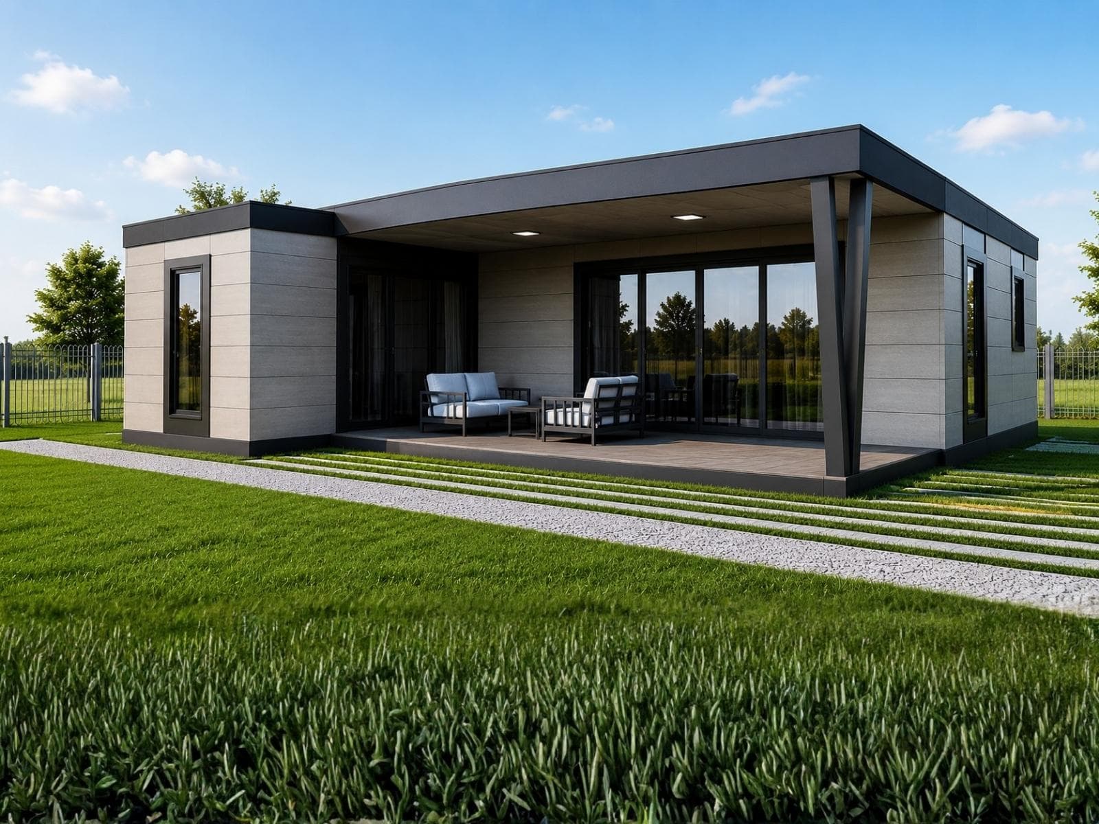 87 m² Tek Katlı Hafif Çelik Ev