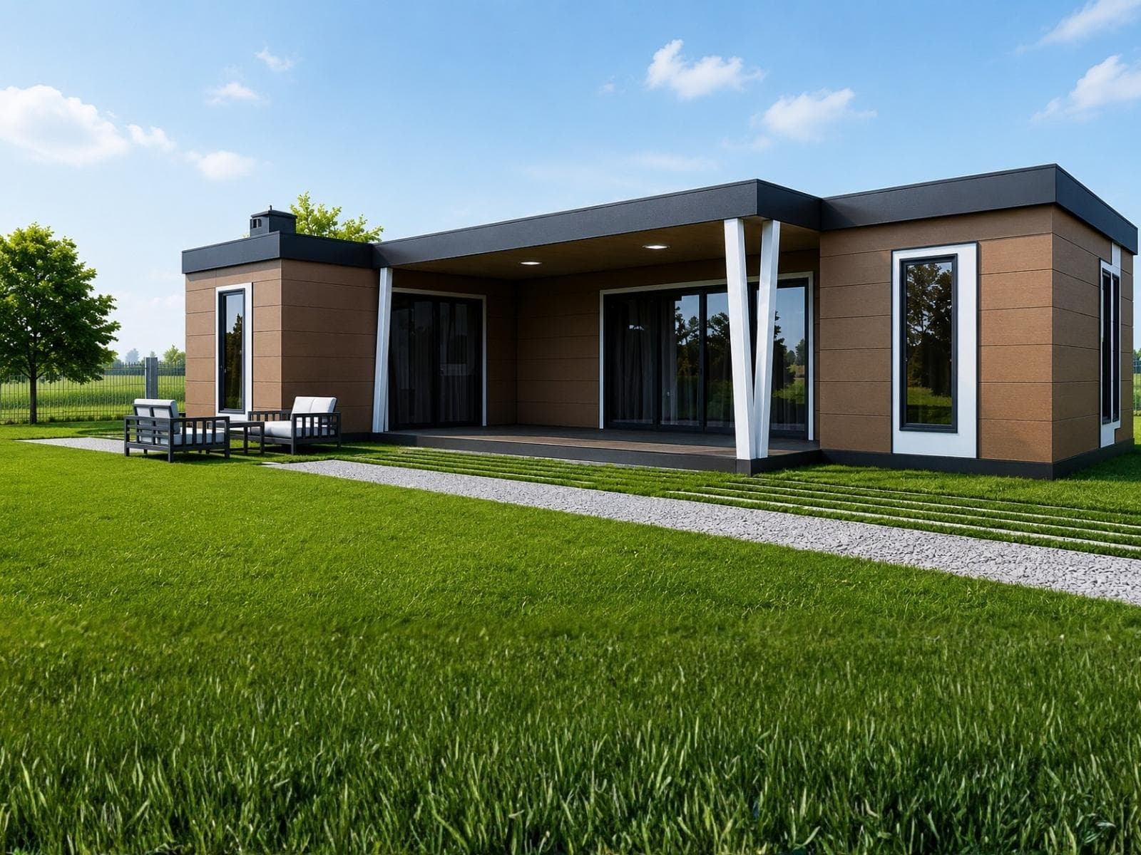 108 m² Tek Katlı Hafif Çelik Ev