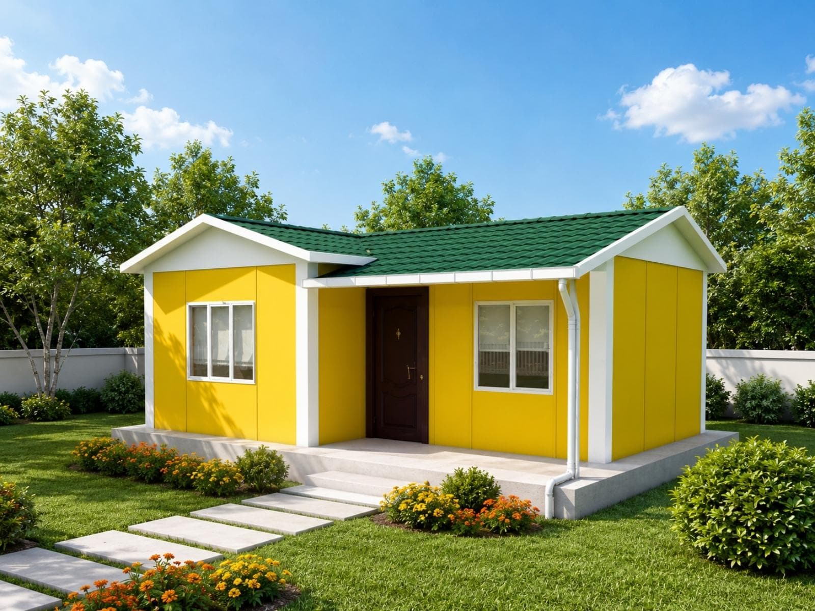 40 m² Tek Katlı Ekonomik Prefabrik Ev